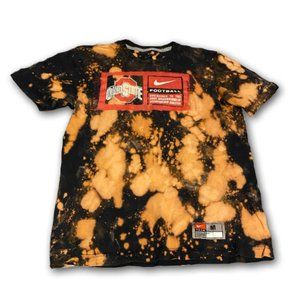 Vintage Acid Wash Ohio State Football T-Shirt, Adult Mens Medium
